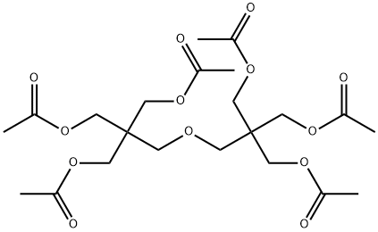 2,2'-[oxybis(methylene)]bis[2-[(acetyloxy)methyl]propane-1,2-diyl] tetraacetate Struktur