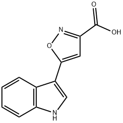 5-indol-3-yl-isoxazole-3-carboxylic acid Struktur