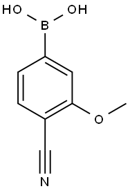 4-Cyano-3-methoxyphenylboronic acid Struktur