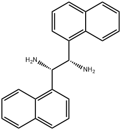 (S,  S)-1,2-Bis(1-naphthyl)-1,2-ethanediamine  dihydrochloride, 677723-26-1, 結構式