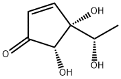 2-Cyclopenten-1-one, 4,5-dihydroxy-4-[(1S)-1-hydroxyethyl]-, (4R,5S)- (9CI) Struktur