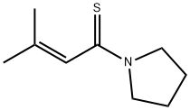 Pyrrolidine,  1-(3-methyl-1-thioxo-2-butenyl)-  (9CI) Struktur