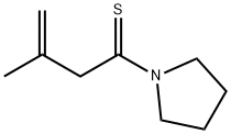 Pyrrolidine,  1-(3-methyl-1-thioxo-3-butenyl)-  (9CI) Struktur