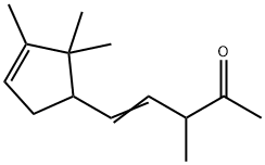 3-methyl-5-(2,2,3-trimethyl-3-cyclopenten-1-yl)pent-4-en-2-one Struktur