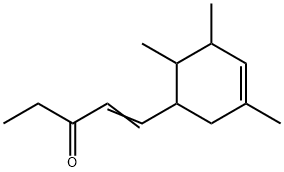 5-(3,5,6-trimethyl-3-cyclohexen-1-yl)pent-4-en-3-one Struktur