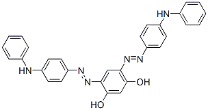 4,6-bis[[4-(phenylamino)phenyl]azo]resorcinol  Struktur