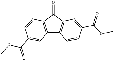 dimethyl 9-oxo-9H-fluorene-2,6-dicarboxylate Struktur