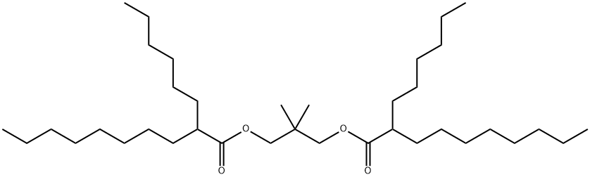 2,2-dimethyl-1,3-propanediyl bis(2-hexyldecanoate) Struktur