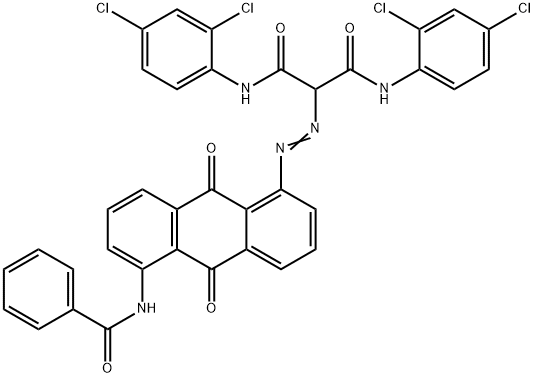 2-[[[5-(Benzoylamino)-9,10-dihydro-9,10-dioxoanthracen]-1-yl]azo]-N,N'-bis(2,4-dichlorophenyl)propanediamide Struktur