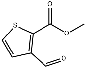 3-Formylthiophene-2-carboxylic acid methyl ester Struktur