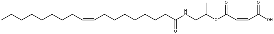 [1-methyl-2-[(1-oxo-9-octadecenyl)amino]ethyl] hydrogen maleate Struktur