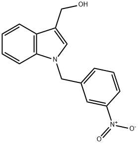 1-[(3-NITROPHENYL)METHYL]-1H-INDOLE-3-METHANOL Struktur