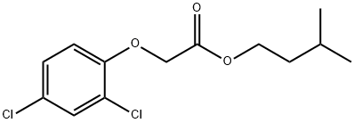 3-methylbutyl 2-(2,4-dichlorophenoxy)acetate Struktur