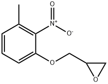 3-methyl-2-nitro-1-(2,3-epoxypropoxy)benzene Struktur