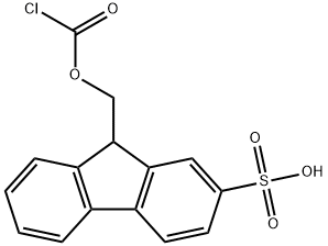 9-(2-SULFO)-FLUORENYLMETHYLOXYCARBONYL CHLORIDE Struktur