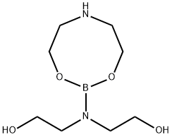 2,2'-[(tetrahydro-4H-1,3,6,2-dioxazaborocin-2-yl)imino]bisethanol Struktur