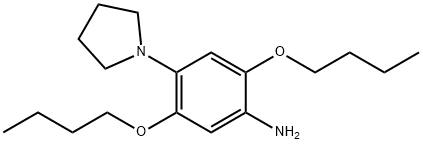 2,5-dibutoxy-4-(1-pyrrolidinyl)aniline Struktur