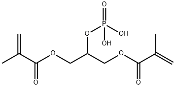 2-(phosphonooxy)propane-1,3-diyl bismethacrylate Structure