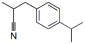 3-(p-isopropylphenyl)-2-methylpropiononitrile Struktur