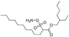 2-(Ammoniooxysulfonyl)dodecanoic acid 2-ethylhexyl ester Struktur