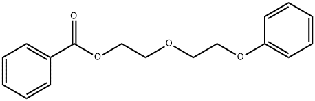 2-(2-phenoxyethoxy)ethyl benzoate Struktur