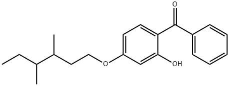 [4-[(3,4-dimethylhexyl)oxy]-2-hydroxyphenyl] phenyl ketone Struktur