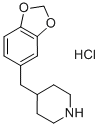 4-BENZO[1,3]DIOXOL-5-YLMETHYL-PIPERIDINE HYDROCHLORIDE Struktur