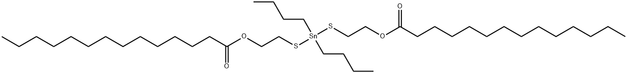 (dibutylstannylene)bis(thioethylene) dimyristate Struktur