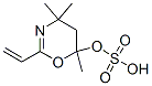 5,6-dihydro-4,4,6-trimethyl-2-vinyl-4H-1,3-oxazin-6-yl sulphate Struktur