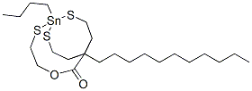 (butylstannylidyne)tris(thio-2,1-ethanediyl) tridecanoate Struktur