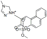 4-methyl-1-(3-oxo-3H-naphtho[2,1-b]pyran-2-yl)-1H-1,2,4-triazolium methyl sulphate Struktur