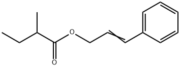 3-phenylallyl 2-methylbutyrate  Struktur