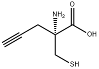 4-Pentynoicacid,2-amino-2-(mercaptomethyl)-,(2R)-(9CI) Struktur