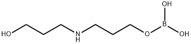 3-[[3-[(dihydroxyboryl)oxy]propyl]amino]propan-1-ol Struktur