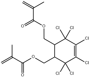 (3,3,4,5,6,6-hexachloro-4-cyclohexene-1,2-diyl)bismethylene bismethacrylate Struktur