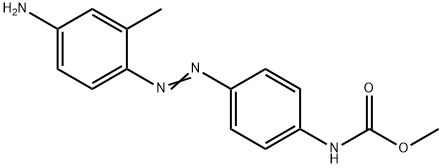 methyl [4-[[4-amino-(o-tolyl)]azo]phenyl]carbamate Struktur