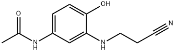 N-[3-[(2-Cyanoethyl)amino]-4-hydroxyphenyl]acetamide Struktur