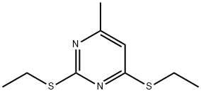 2,4-BISETHYLTHIO-6-METHYL-PYRIMIDINE, 67914-08-3, 結(jié)構(gòu)式