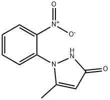 5-METHYL-1-(2-NITROPHENYL)PYRAZOL-3-ONE Struktur