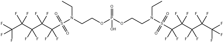 2-[ethyl[(1,1,2,2,3,3,4,4,5,5,5-undecafluoropentyl)sulphonyl]amino]ethyl dihydrogen phosphate Struktur