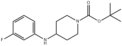 1-BOC-4-(3-FLUORO-PHENYLAMINO)-PIPERIDINE Struktur