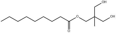 Nonanoic acid 3-hydroxy-2-(hydroxymethyl)-2-methylpropyl ester Struktur