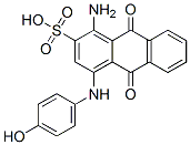 1-amino-9,10-dihydro-4-[(4-hydroxyphenyl)amino]-9,10-dioxoanthracene-2-sulphonic acid  Struktur