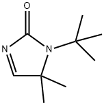 1-(1,1-Dimethylethyl)-2,5-dihydro-5,5-dimethyl-1H-imidazol-2-one Struktur