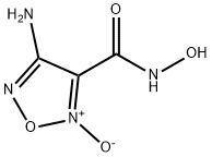 1,2,5-Oxadiazole-3-carboxamide, 4-amino-N-hydroxy-, 2-oxide (9CI) Struktur