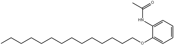 N-[2-(tetradecyloxy)phenyl]acetamide Struktur