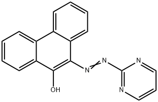 10-[(2-Pyrimidinyl)azo]-9-phenanthrenol Struktur