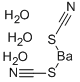 BARIUM THIOCYANATE TRIHYDRATE Struktur