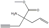 4-Pentenoicacid,2-amino-2-(2-propynyl)-,methylester,(-)-(9CI) Struktur