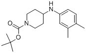 1-BOC-4-[(3,4-DIMETHYLPHENYL)AMINO]-PIPERIDINE Struktur